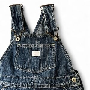 Vintage OshKosh B'gosh denim overall dress with adjustable straps